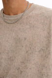Acid Wash Oversized Tee Cream