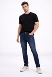 Classic Blue Stretch Slim Fit Jeans