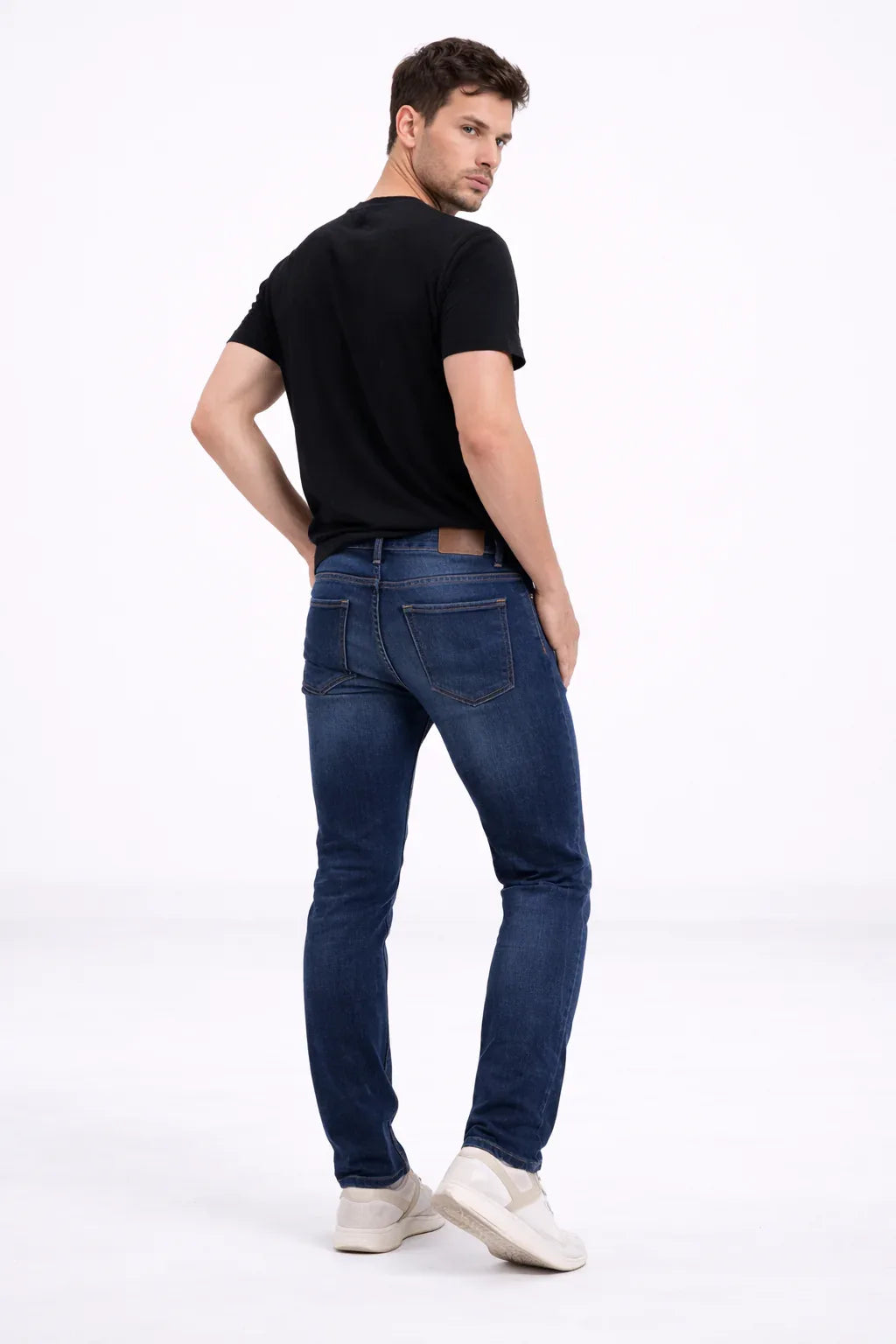 Classic Blue Stretch Slim Fit Jeans