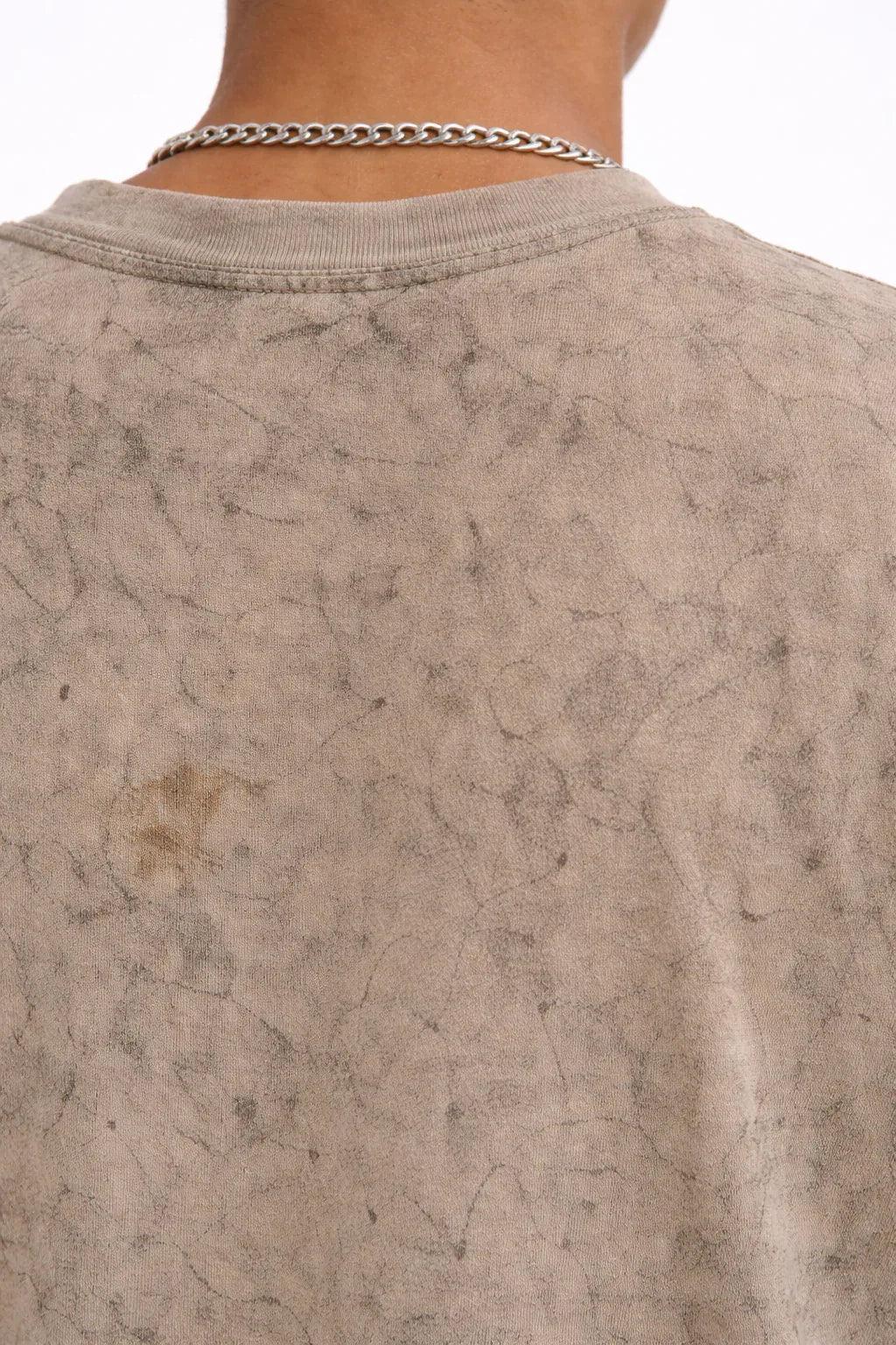 Acid Wash Oversized Tee Cream
