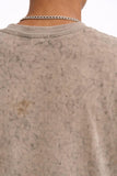 Acid Wash Oversized Tee Cream