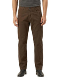 Brown straight fit jeans
