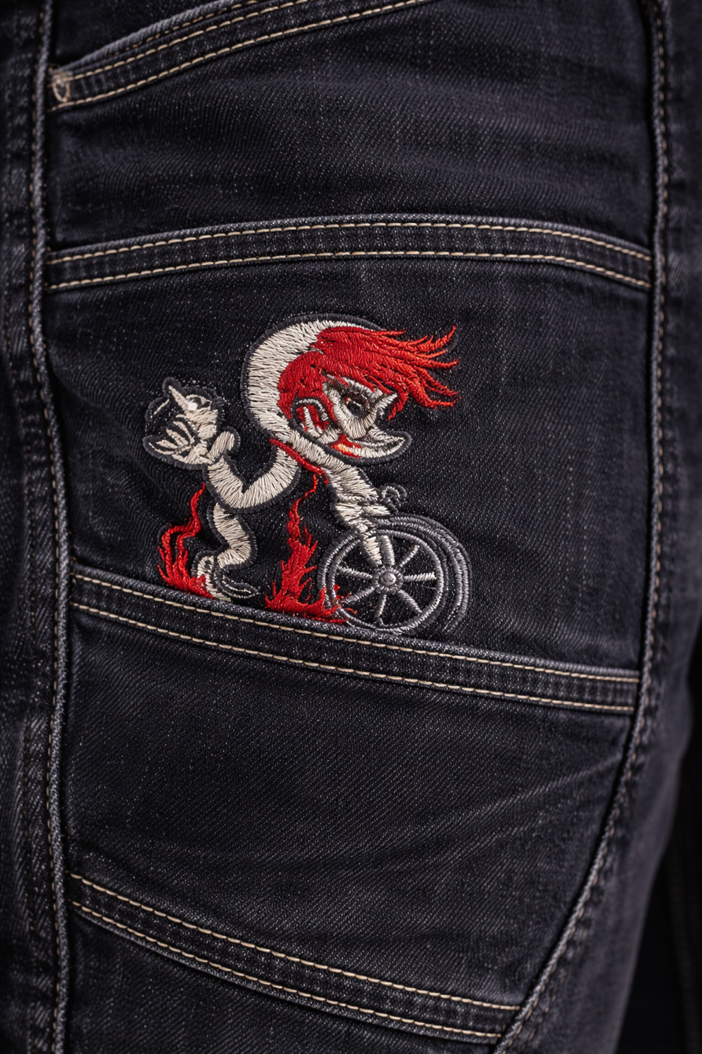 Dark wave Black Denim