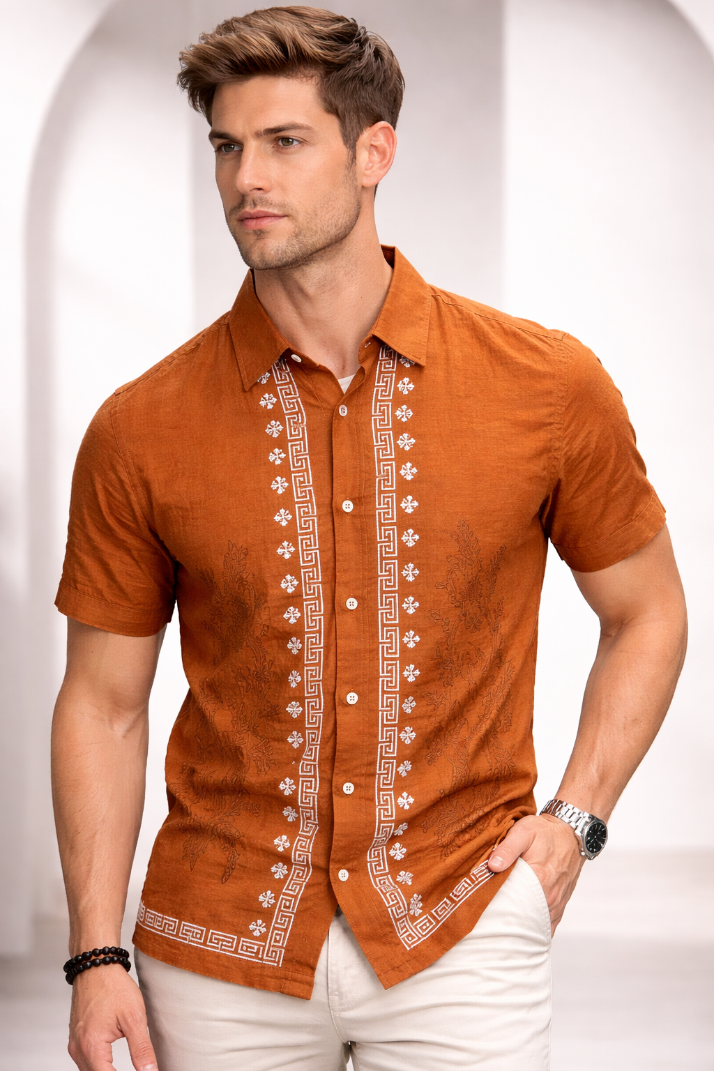 Men Slim Fit Casual Shirt