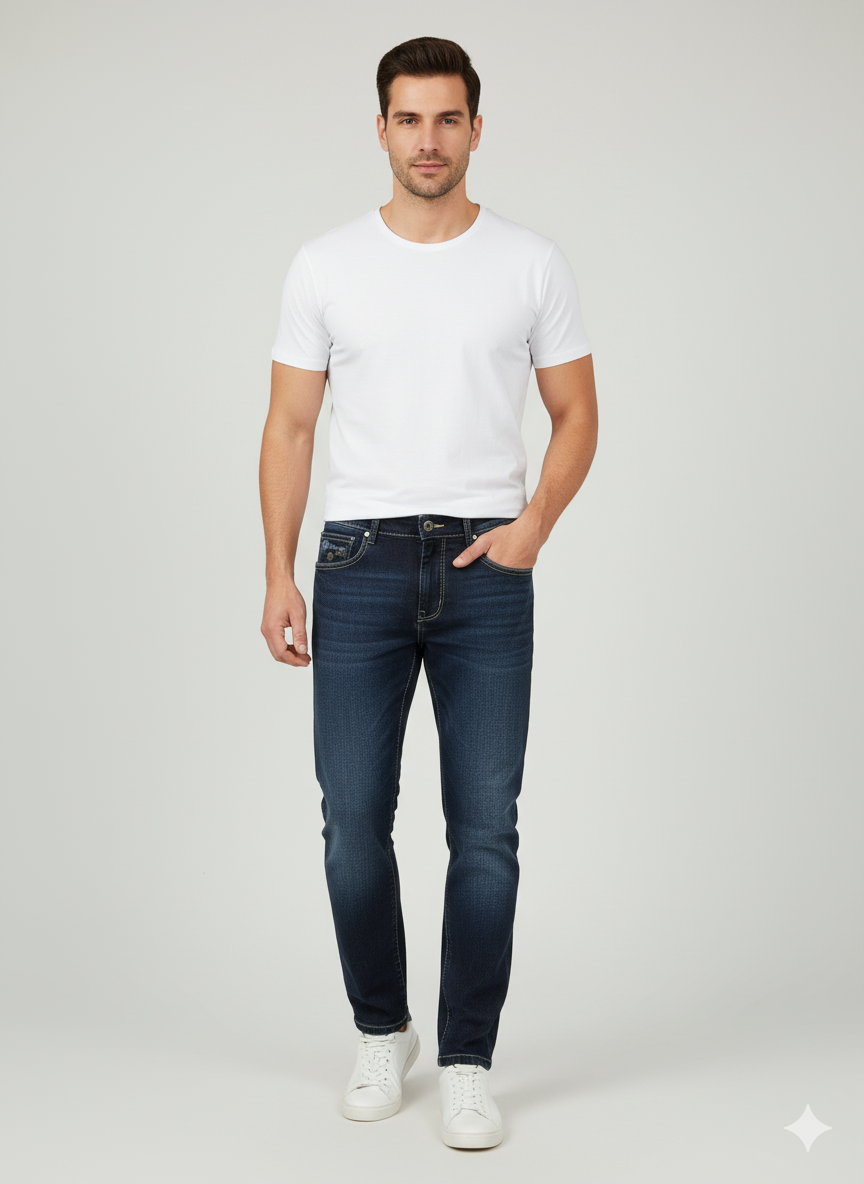 Dark Wash Stretch Denim