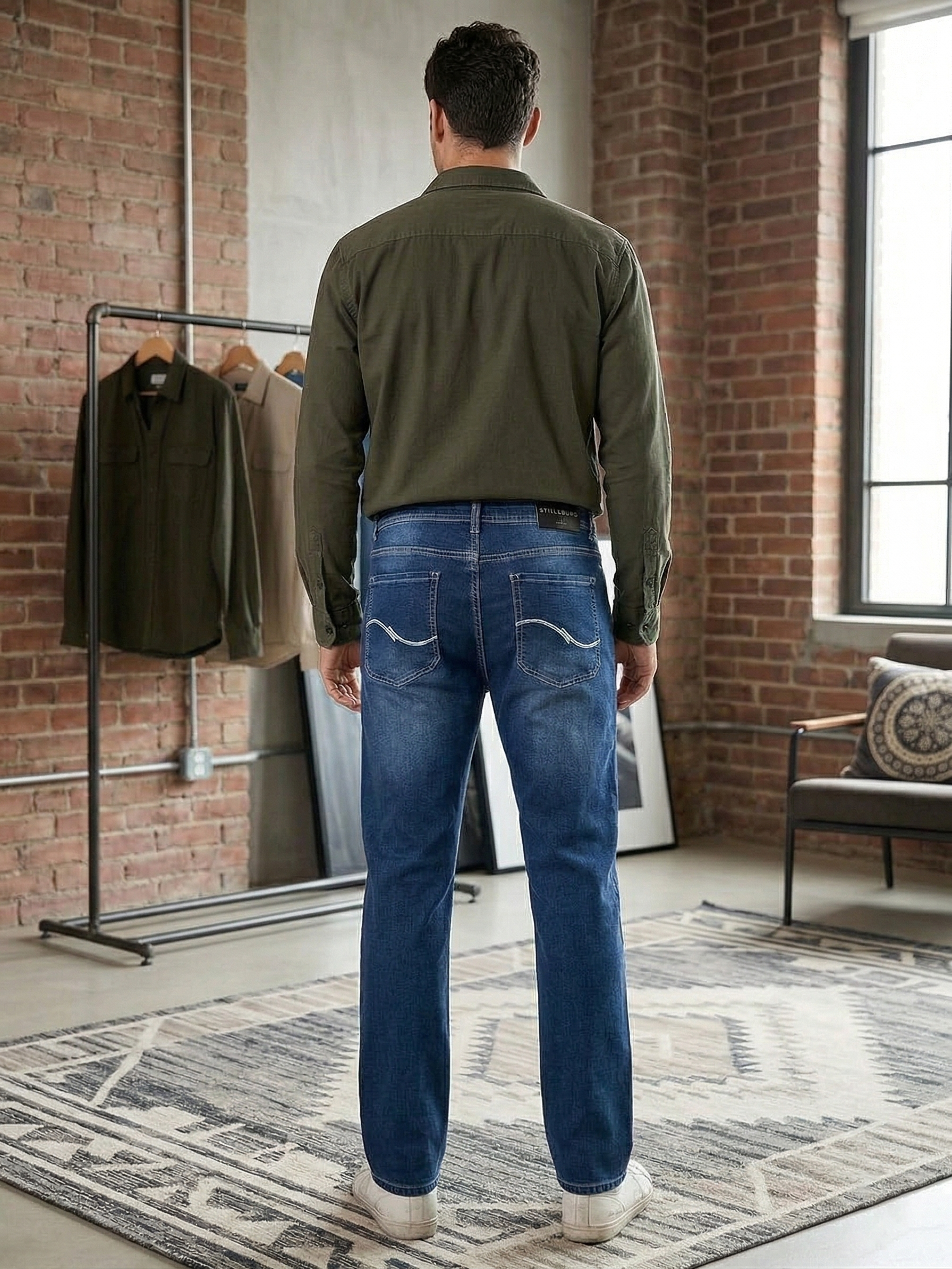 Classic Blue Rugged Jeans